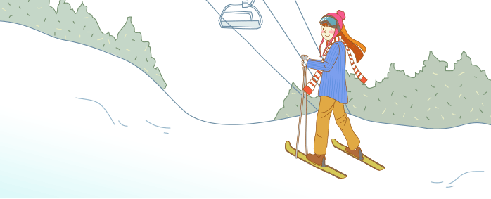 <사진> 스키 타는 여성